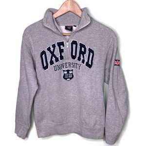 Oxford University Quarter Zip Sweatshirt Small